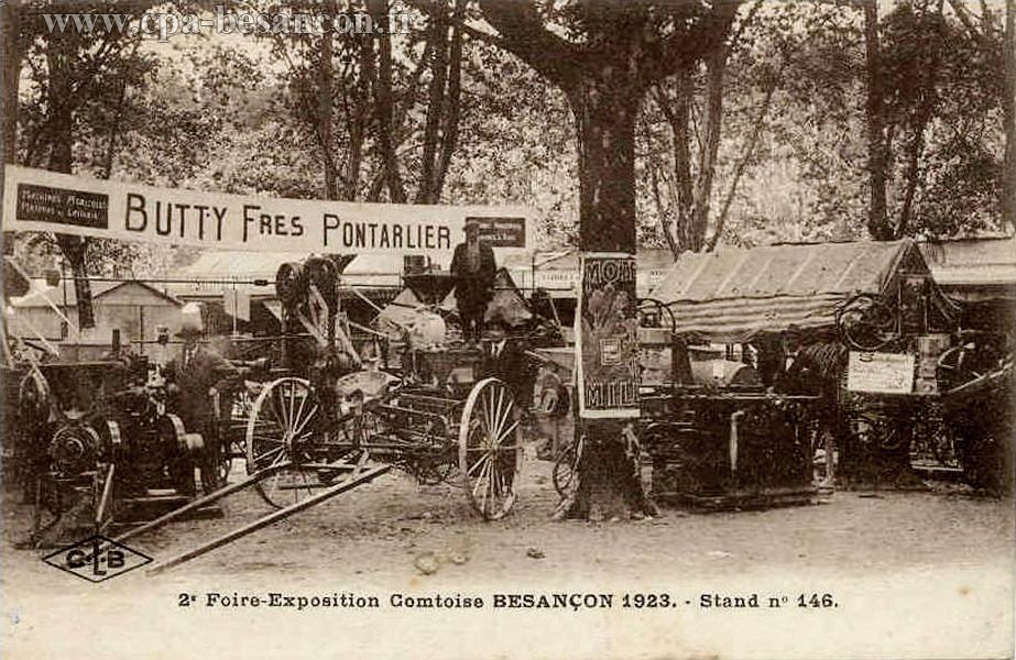 2e Foire-Exposition Comtoise BESANÇON 1923. - Stand n° 146.